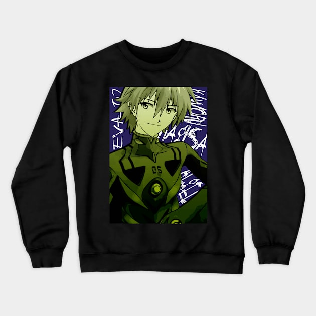 Kaworu Nagisa Crewneck Sweatshirt by siriusreno